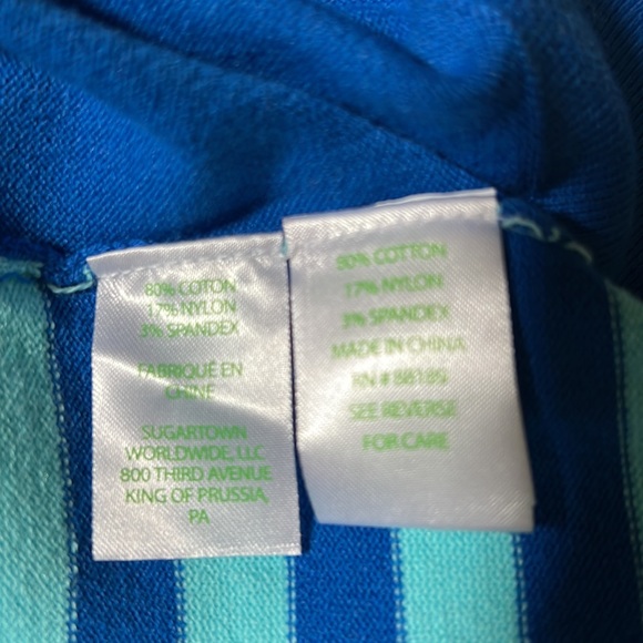Lilly Pulitzer Adelaide Sweater in Brewster Blue Good Reef Stripe Size Large NWT - Picture 6 of 7